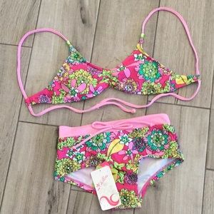 Kids 2chillies Floral Bikini Set